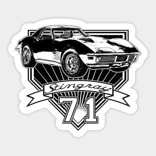 1971 Corvette Stingray Sticker